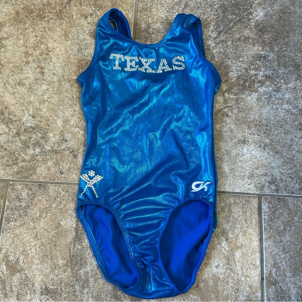 GK Blue Texas Leotard CXL